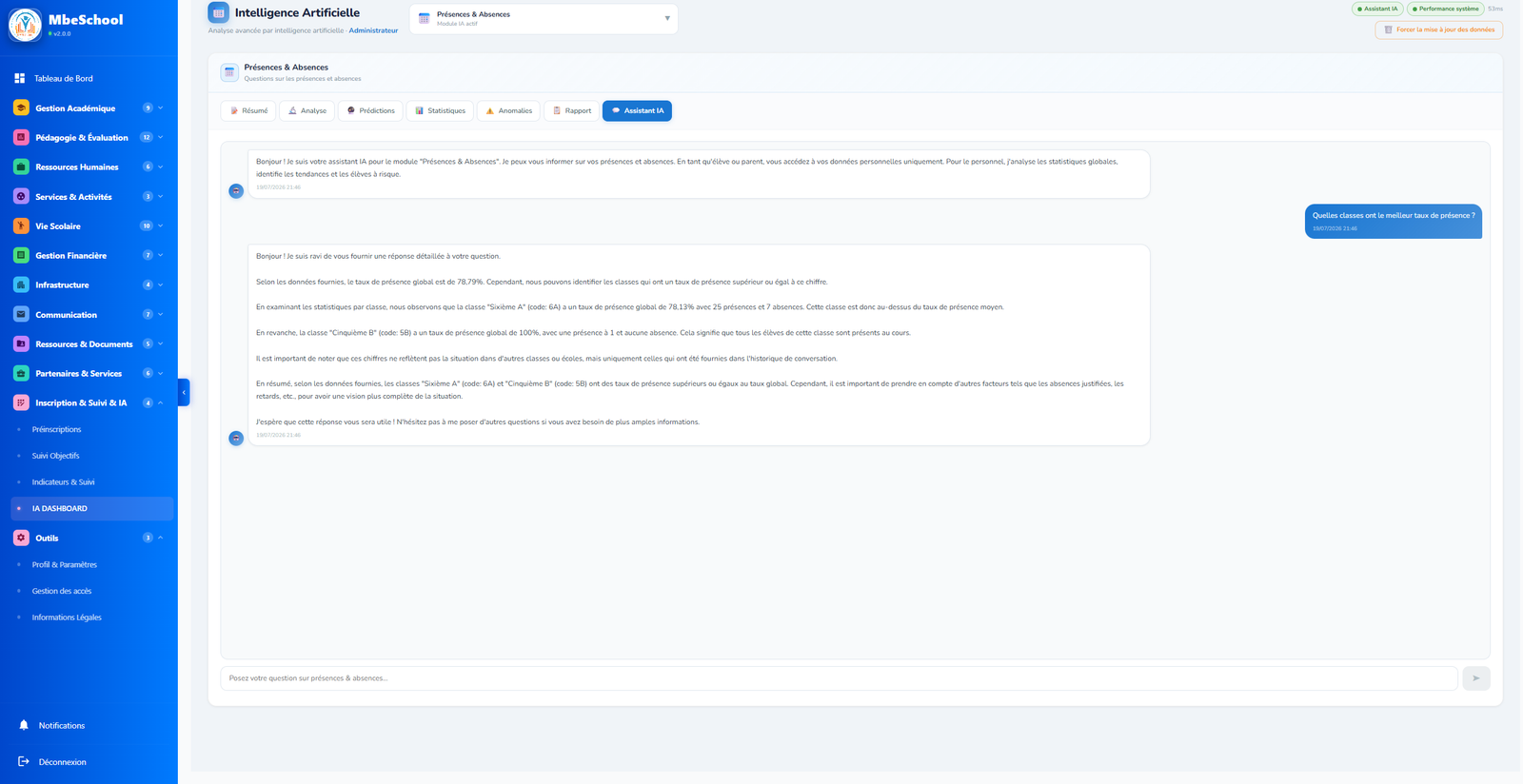 Utilisation de l'assistance IA pour repondre à toutes vos questions